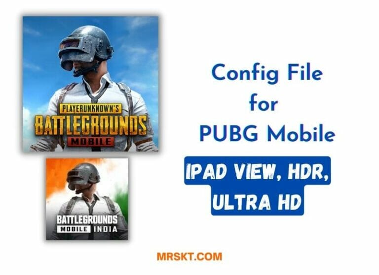 PUBG/BGMI Config File (iPad View, HDR, Ultra HD) 4 config file for pubg